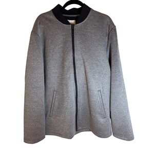 Men's‎ CONSTRUCT XXL Jacket Gray Knit Zip Up Bomber Silvadur New with Tags
